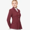 Premier Equine Hagen Ladies Competition Jacket Wine 1 Premier Equine Hagen Ladies Competition Jacket Wine -Equestrian Supply Store hagen competition jacket wine 1
