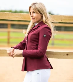 Premier Equine Hagen Ladies Competition Jacket Wine 9 Premier Equine Hagen Ladies Competition Jacket Wine -Equestrian Supply Store hagen competition jacket wine 2 1657900225