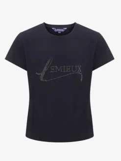 LeMieux Young Rider Diamante T-Shirt Navy