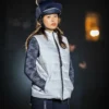 LeMieux Lucille Reversible Reflective Gilet Navy -Equestrian Supply Store it03476 lifestyle lucillereflectivegilet navy 3 1