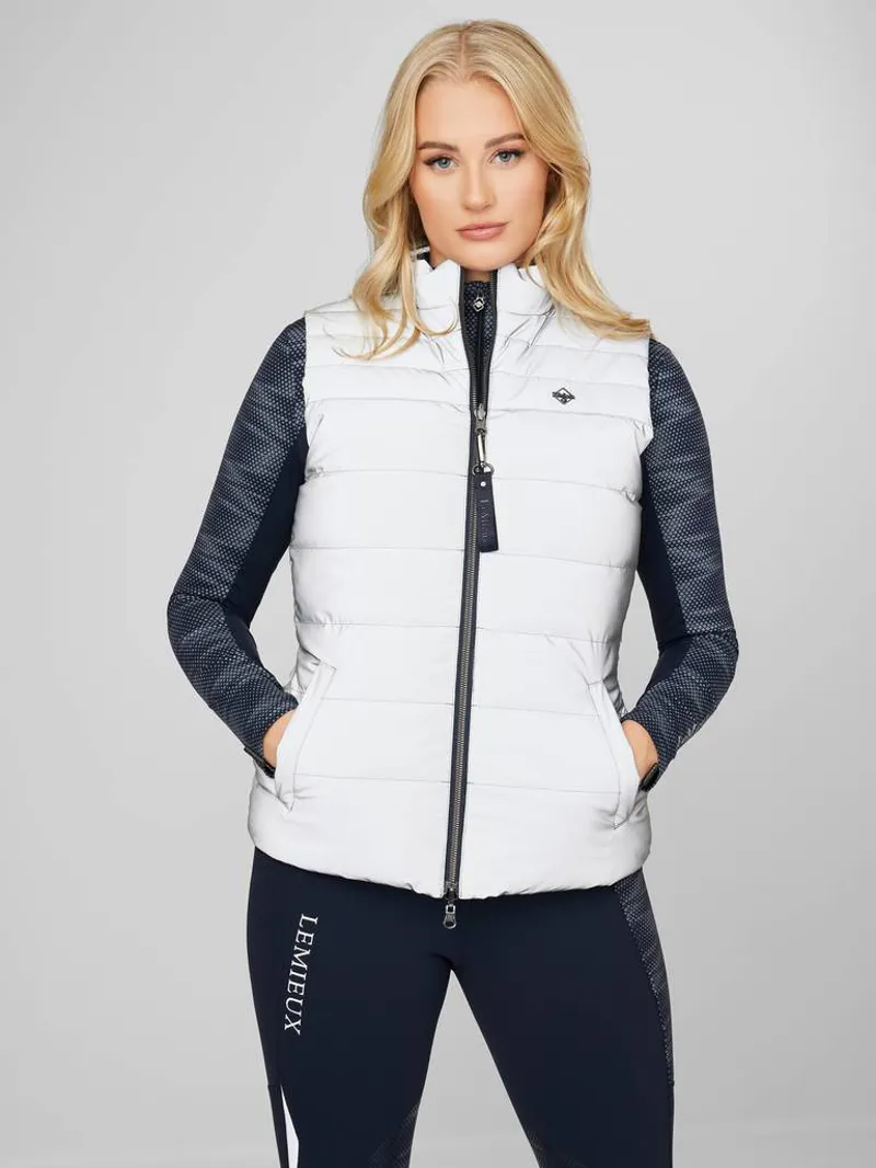 LeMieux Lucille Reversible Reflective Gilet Navy 4 LeMieux Lucille Reversible Reflective Gilet Navy - Image 2