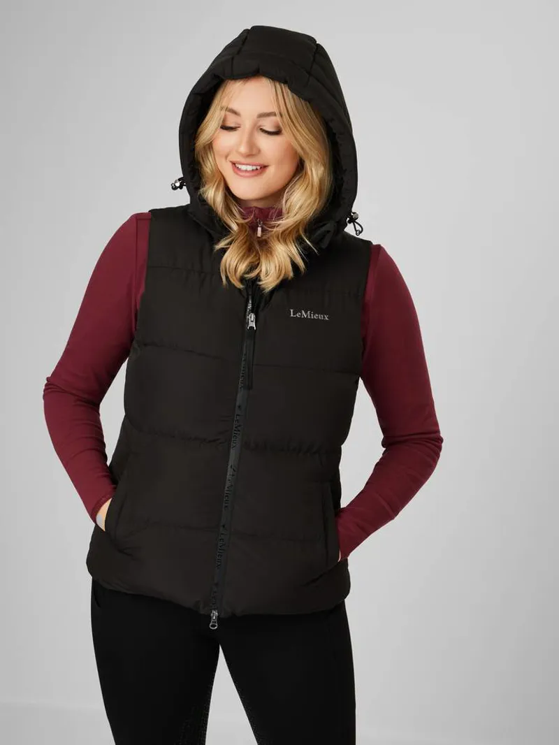 LeMieux Kenza Puffer Gilet Black 7 LeMieux Kenza Puffer Gilet Black - Image 5