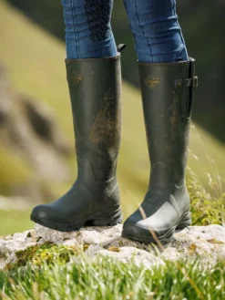 LeMieux Stride Wellington Boot Oak -Equestrian Supply Store it03618 lifestyle stridewellingtonboot oak 14 copy