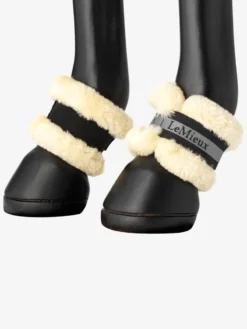 LeMieux Fleece Pastern Wrap Black -Equestrian Supply Store it03710 studio fleecepasternwrap black 1 copy