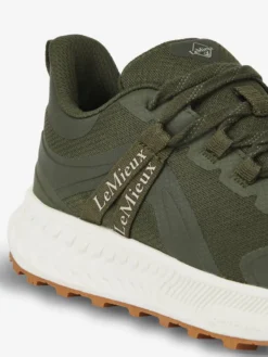 LeMieux Trax Waterproof Trainer - Khaki -Equestrian Supply Store it03809 product traxwaterprooftrainer khaki 06