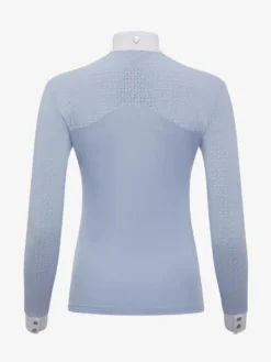 LeMieux Olivia Long Sleeve Show Shirt Mist -Equestrian Supply Store it04281 product olivialongsleeveshowshirt mist 4