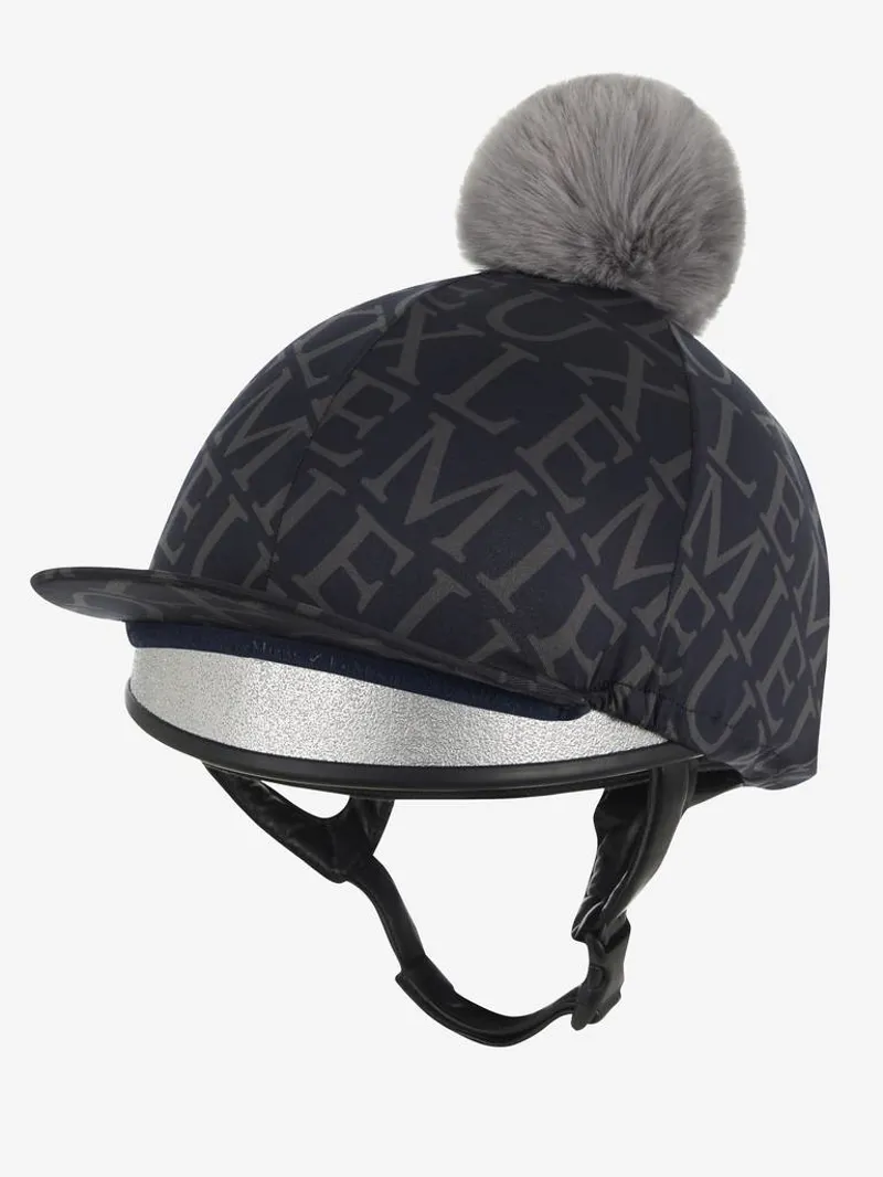 LeMieux Fleur Hat Silk Navy 4 LeMieux Fleur Hat Silk Navy - Image 2