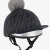 LeMieux Fleur Hat Silk Navy 2 LeMieux Fleur Hat Silk Navy -Equestrian Supply Store it04323 product pomhatsilkfleur navy 3