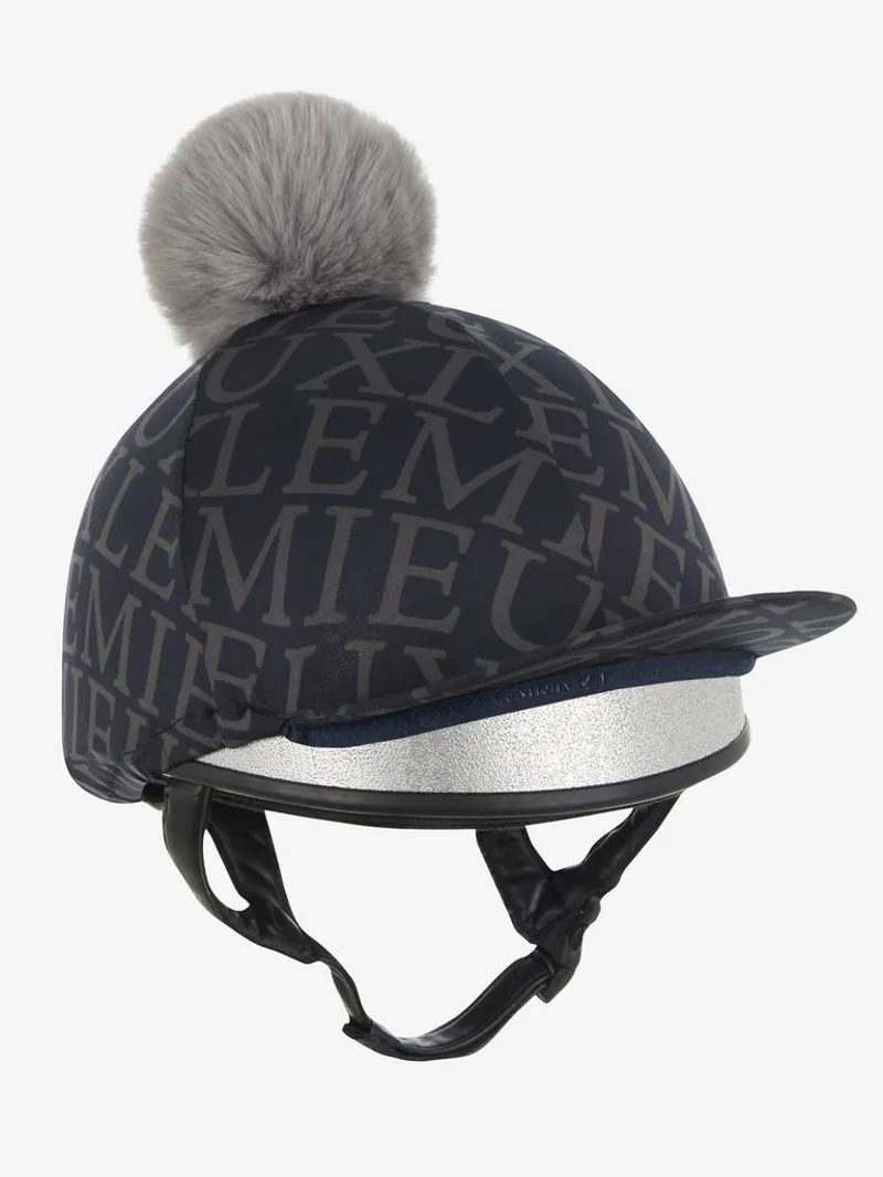LeMieux Fleur Hat Silk Navy 3 LeMieux Fleur Hat Silk Navy
