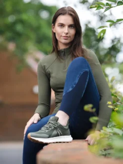 LeMieux Trax Waterproof Trainer - Khaki -Equestrian Supply Store khaki 2949