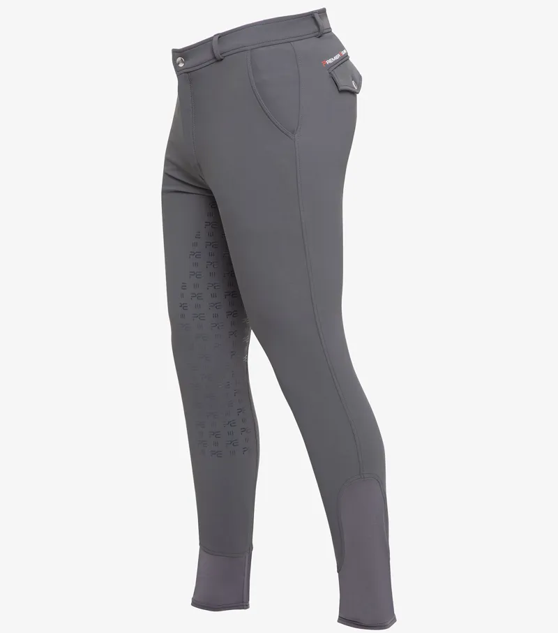 Premier Equine Levanzo Men's Full Seat Gel Riding Breeches Anthracite Grey 4 Premier Equine Levanzo Men's Full Seat Gel Riding Breeches Anthracite Grey - Image 2