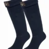 LeMieux Wellington Boot Sock Fleece Navy -Equestrian Supply Store lm Wellysocks nofluffy lr1