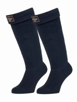 LeMieux Wellington Boot Sock Fleece Navy