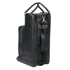 LeMieux PU Leather Boot Bag Black 13 LeMieux PU Leather Boot Bag Black -Equestrian Supply Store lm bootbag leather black lr