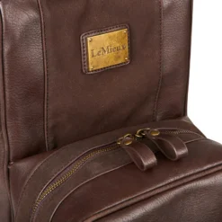 LeMieux PU Leather Boot Bag Brown 11 LeMieux PU Leather Boot Bag Brown -Equestrian Supply Store lm bootbag leather brown lr204