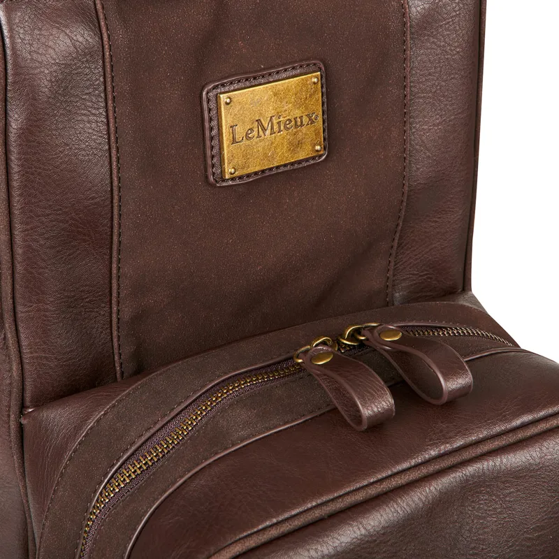 LeMieux PU Leather Boot Bag Brown 6 LeMieux PU Leather Boot Bag Brown - Image 4