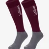 LeMieux Competition Socks Twin Pack Burgundy -Equestrian Supply Store lm competitionsocks burgundy