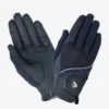 LeMieux Crystal Gloves Navy -Equestrian Supply Store lm gloves diamante navy hr 1 copy