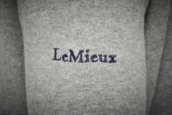 LeMieux Mens Crew Neck Jumper Grey -Equestrian Supply Store lm menscrewneckjumper grey5 lr