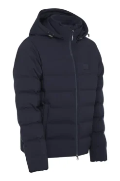 LeMieux Mens Elite Waterproof Puffer Jacket Navy -Equestrian Supply Store lm menswaterproofcoat navy3 lr
