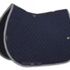 LeMieux Wither Relief Jump Pad Navy Large -Equestrian Supply Store lm meshjumpingpad navy lr d ring