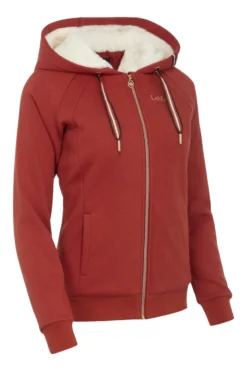LeMieux Sherpa Lined Hoodie Sienna -Equestrian Supply Store lm sherpazipthrough sienna3 lr