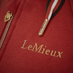 LeMieux Sherpa Lined Hoodie Sienna -Equestrian Supply Store lm sherpazipthrough sienna5 lr