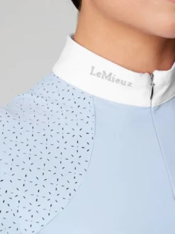 LeMieux Olivia Short Sleeve Show Shirt Mist 10 LeMieux Olivia Short Sleeve Show Shirt Mist -Equestrian Supply Store lm showshirts hr 71