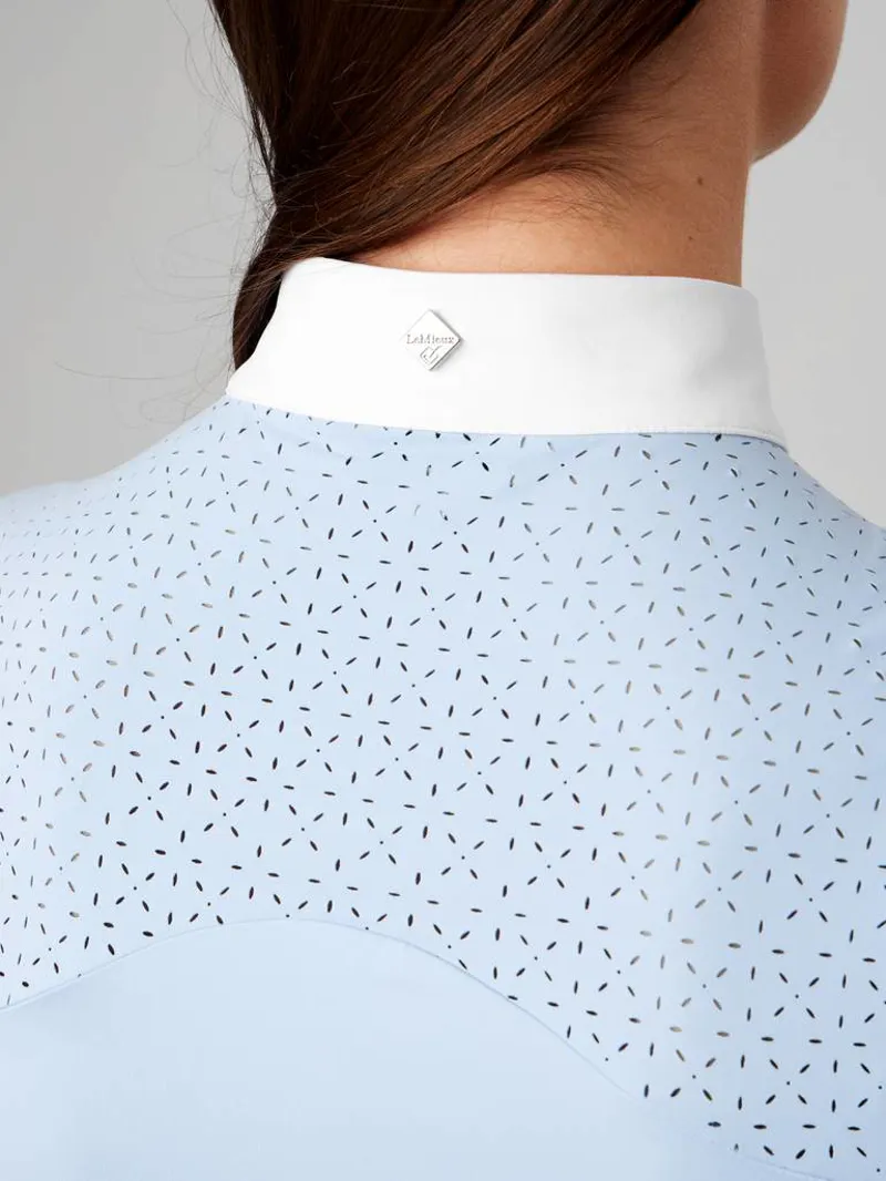 LeMieux Olivia Short Sleeve Show Shirt Mist 6 LeMieux Olivia Short Sleeve Show Shirt Mist - Image 4