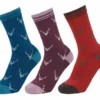 LeMieux Valencia Bamboo Socks - 3 Pack Stags -Equestrian Supply Store lm sockset deer lr