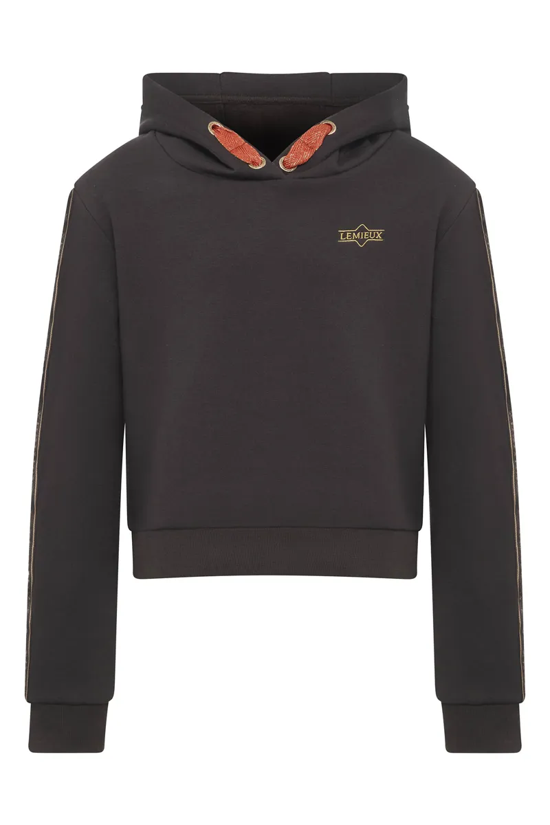 LeMieux Young Rider Cropped Hoodie Liquorice 3 LeMieux Young Rider Cropped Hoodie Liquorice