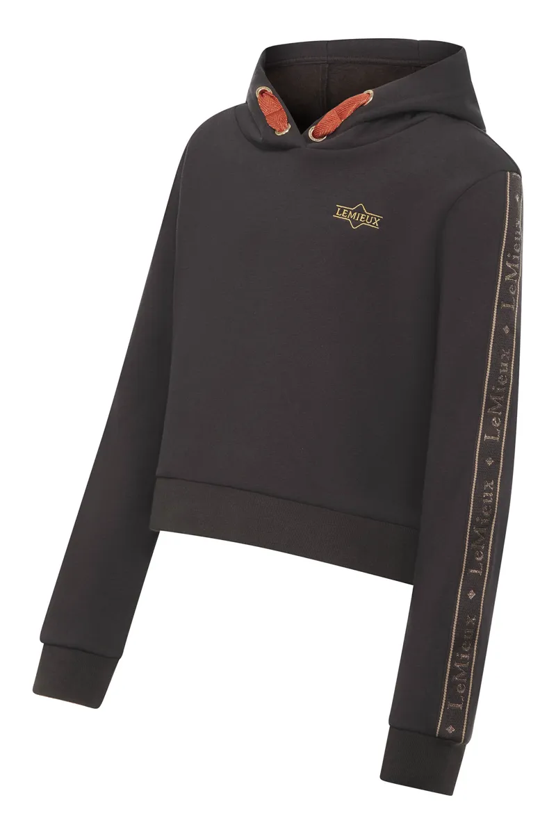 LeMieux Young Rider Cropped Hoodie Liquorice 4 LeMieux Young Rider Cropped Hoodie Liquorice - Image 2