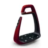 Freejump Soft Up Classic Pearl Stirrups - Red / Black 2 Freejump Soft Up Classic Pearl Stirrups - Red / Black -Equestrian Supply Store lrsoftupclassic pearlredblack