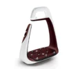 Freejump Soft Up Classic Pearl Stirrups - White / Pearl Choco -Equestrian Supply Store lrsoftupclassic whitepearlcopper