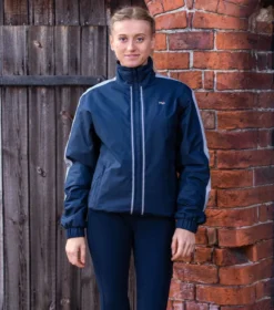 Premier Equine Lumen Reflective Unisex Riding Jacket Navy