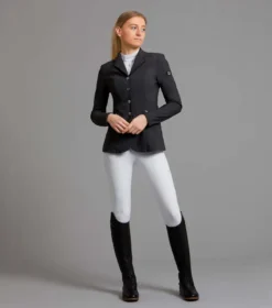 Premier Equine Nera Ladies Competition Jacket - Grey -Equestrian Supply Store nera competition jacket grey 2