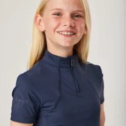 LeMieux Young Rider Short Sleeve Base Layer Indigo -Equestrian Supply Store qy86Yduo