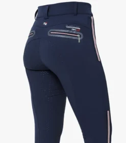Premier Equine Ralla Ladies High Waist Full Seat Gel Breeches Navy -Equestrian Supply Store ralla ladies high waist full seat gel breeches navy 1