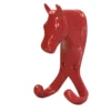 Perry Equestrian Horse Head Double Stable/Wall Hook In Red 1 Perry Equestrian Horse Head Double Stable/Wall Hook In Red -Equestrian Supply Store red 86