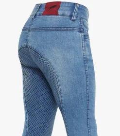 Premier Equine Rocket Girls Denim Riding Breeches Denim Plum -Equestrian Supply Store rocket girls denim riding breeches plum