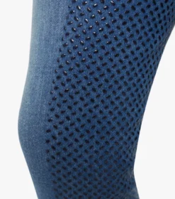 Premier Equine Rocket Girls Denim Riding Breeches Denim Plum -Equestrian Supply Store rocket kids denim breeches plum 6