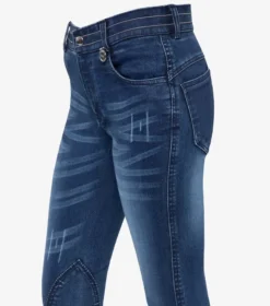 Premier Equine Mini Roxy Girl's Denim Riding Breeches -Equestrian Supply Store roxy kids denim breeches 2