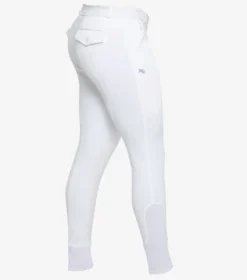 Premier Equine Santino Men's Gel Knee Riding Breeches White