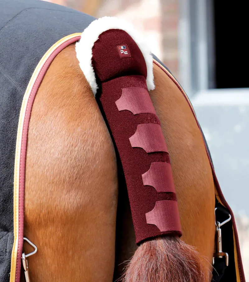 Premier Equine Techno Wool Anti-Slip Tail Guard Burgundy 3 Premier Equine Techno Wool Anti-Slip Tail Guard Burgundy
