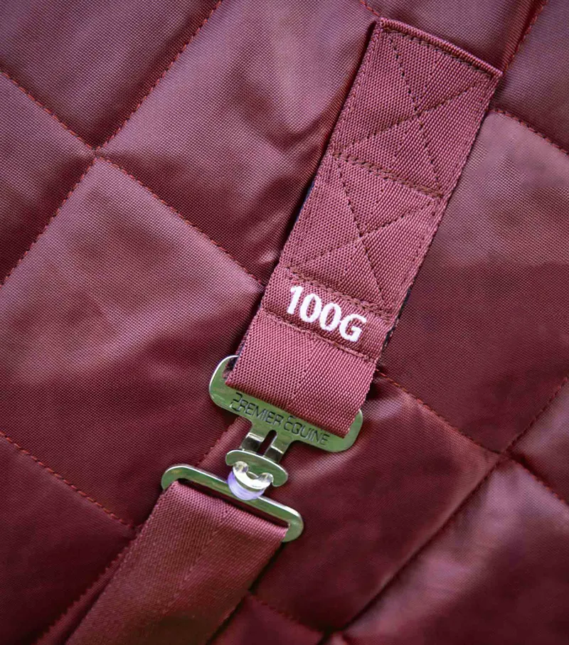 Premier Equine Tuscan Stable Rug 100g Burgundy 6 Premier Equine Tuscan Stable Rug 100g Burgundy - Image 4